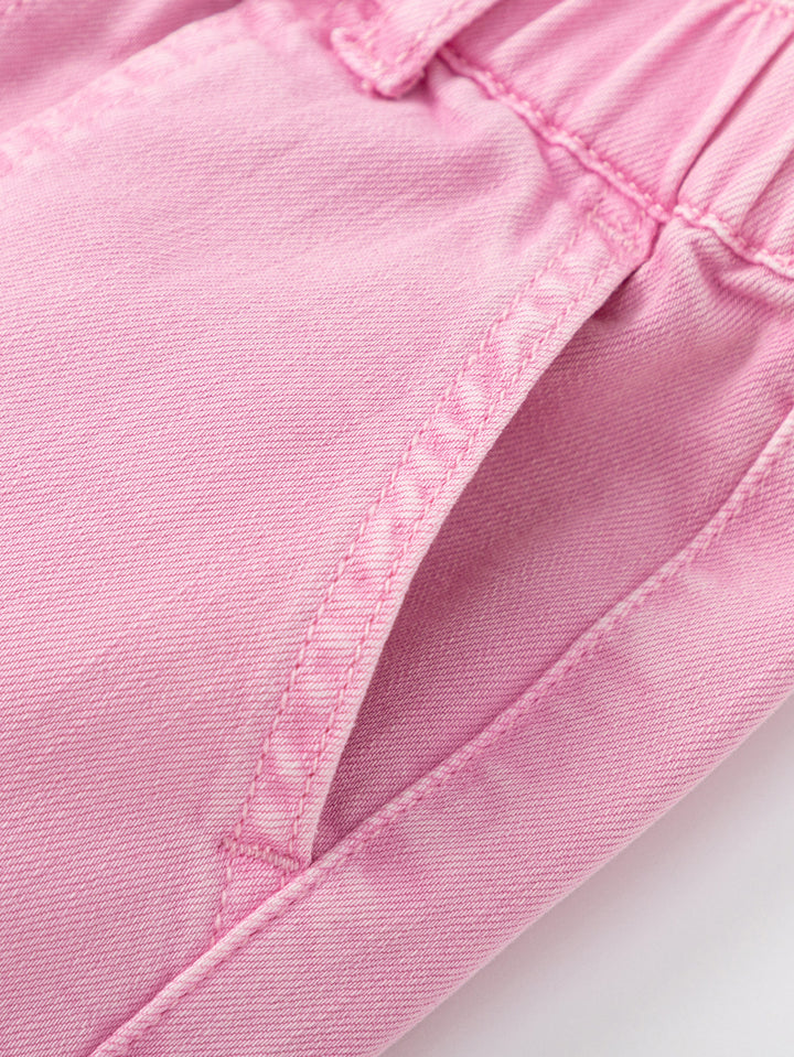 Pink Toddler Girl Denim Trousers