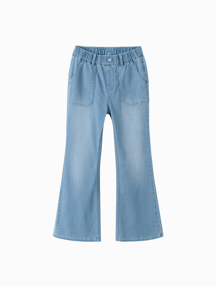 Denim Light Blue Toddler Girl Denim Trousers