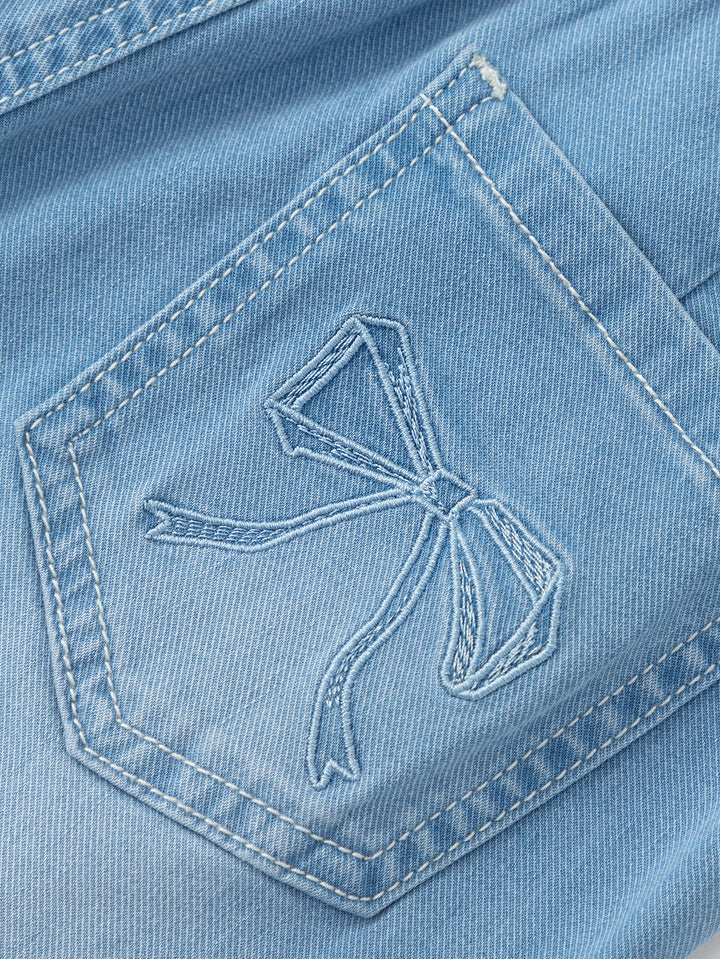 Denim Light Blue Toddler Girl Denim Trousers