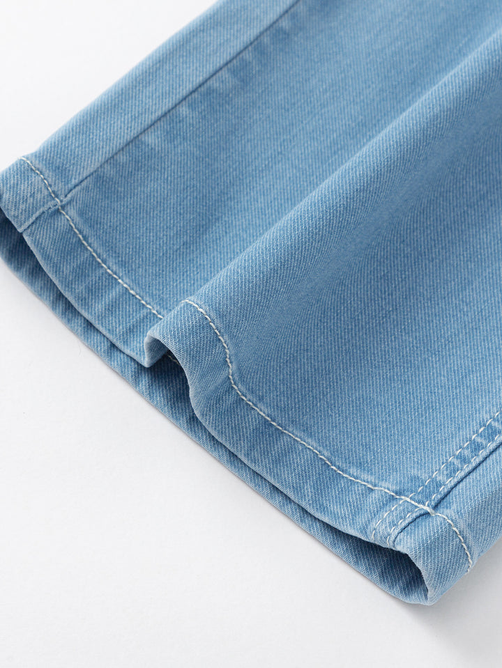 Denim Light Blue Toddler Girl Denim Trousers