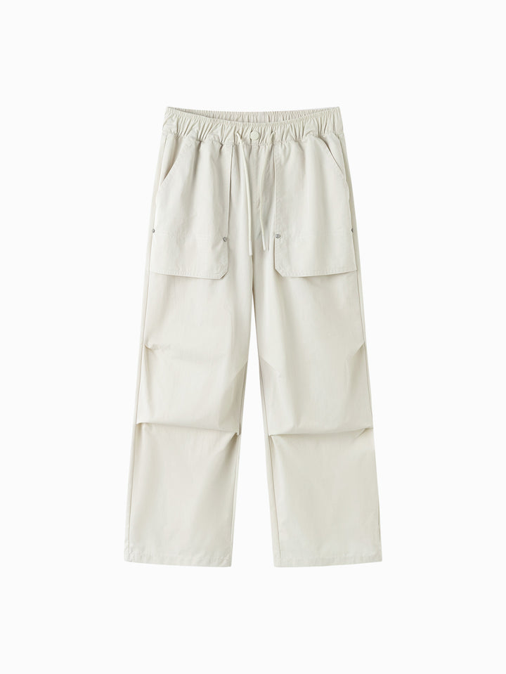 Light Khaki Toddler Girl Woven Trousers