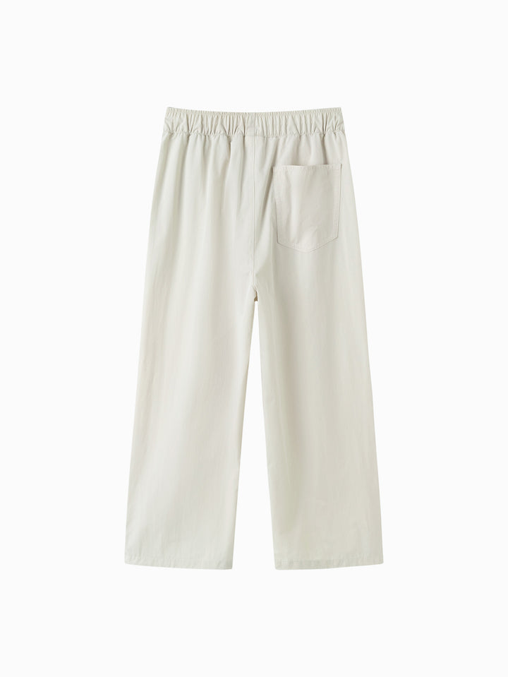 Light Khaki Toddler Girl Woven Trousers