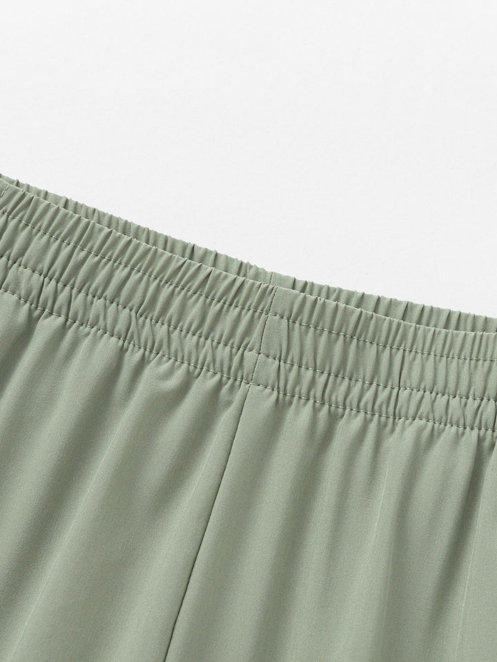 Dusty Green Toddler Unisex Woven Trousers