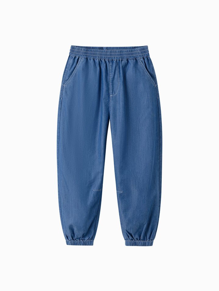 Denim Medium Blue Toddler Unisex Denim Trousers