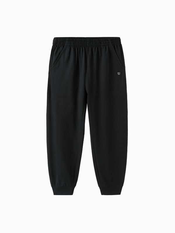 Black Toddler Unisex Knit Trousers