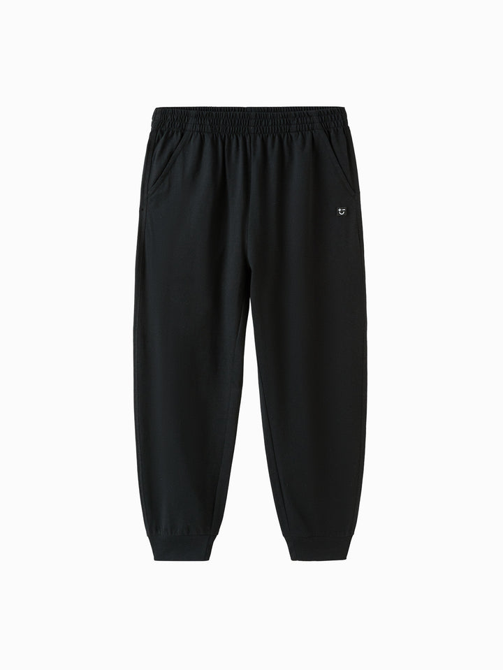 Black Toddler Unisex Knit Trousers