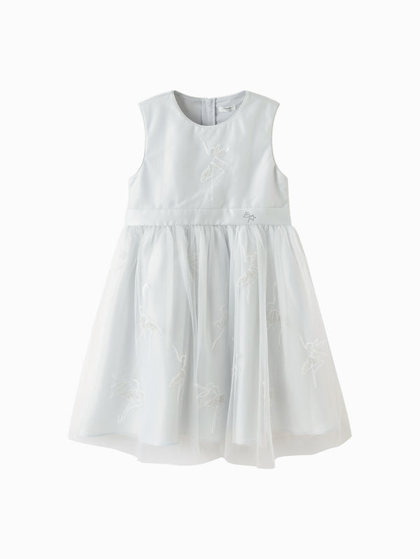 Gray Toddler Girl Woven Dress