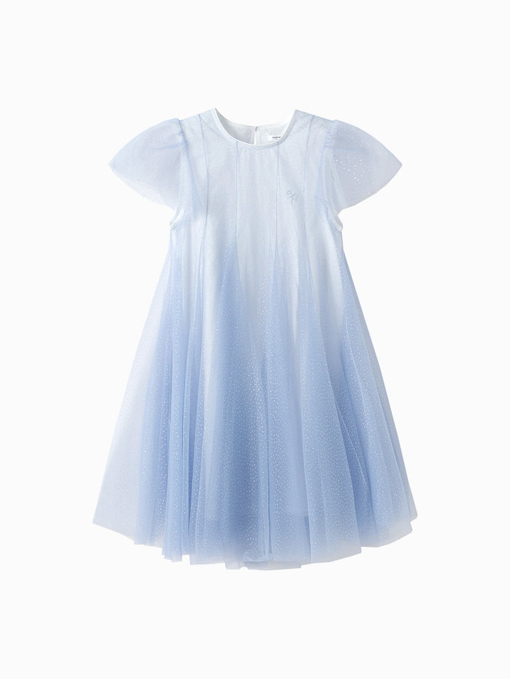 Blue Toddler Girl Woven Dress