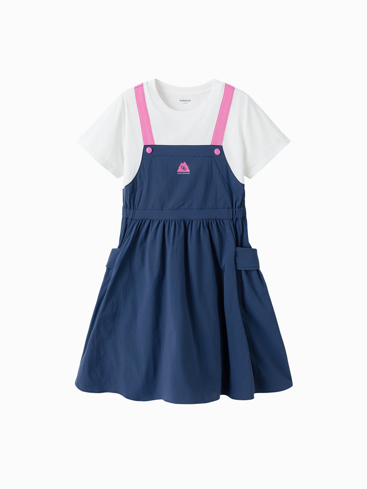 Blue Toddler Girl Woven Dress