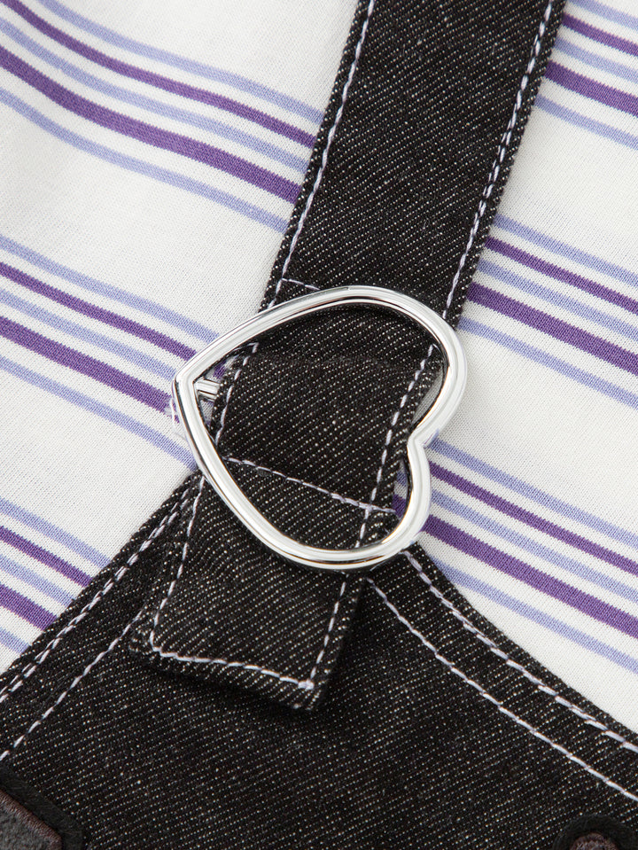 Purple Toddler Girl Denim Dress