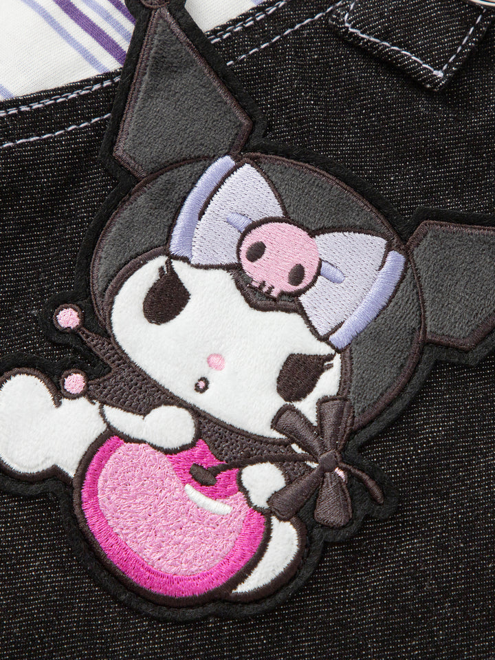 Purple Toddler Girl Denim Dress