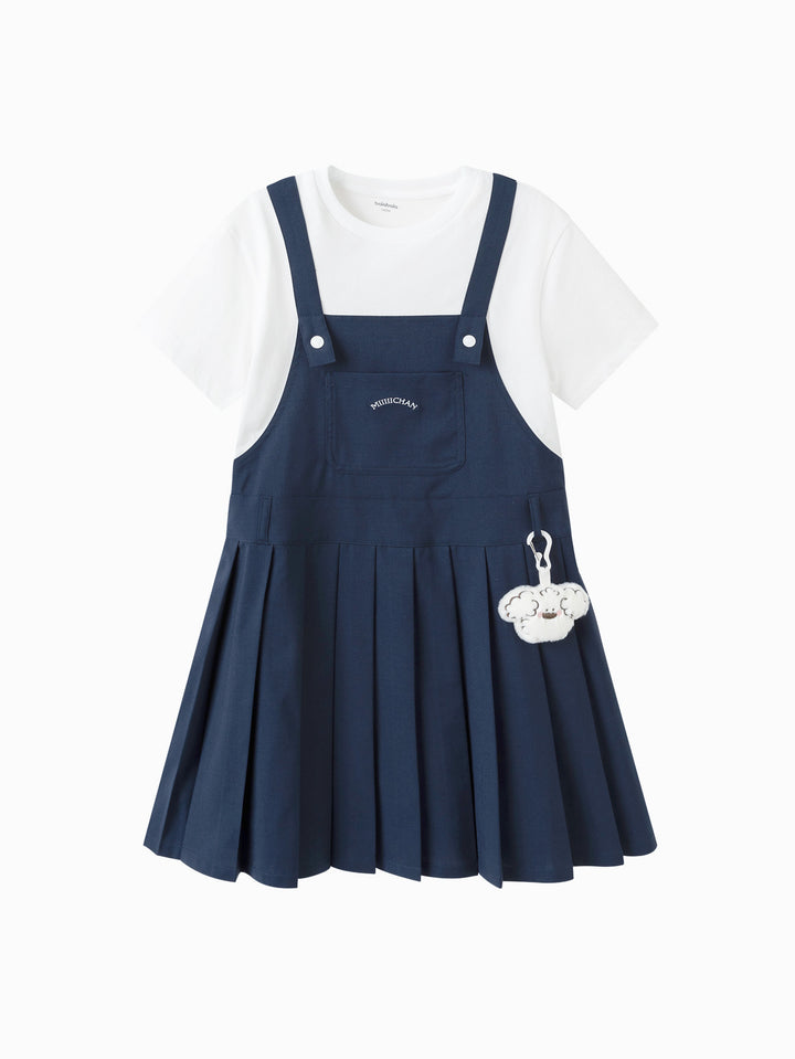 Blue Toddler Girl Woven Dress