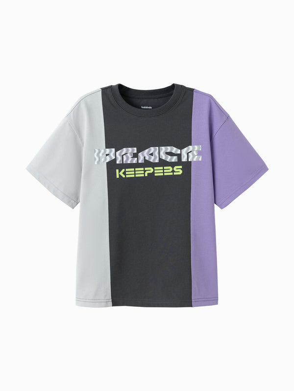 Gray balabala Kids Boy Short Sleeve T-Shirt