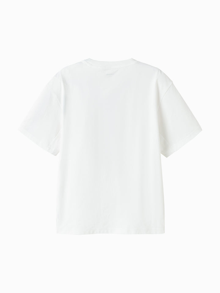 Raw White Toddler Unisex Round V-Neck Short Sleeve T-Shirt