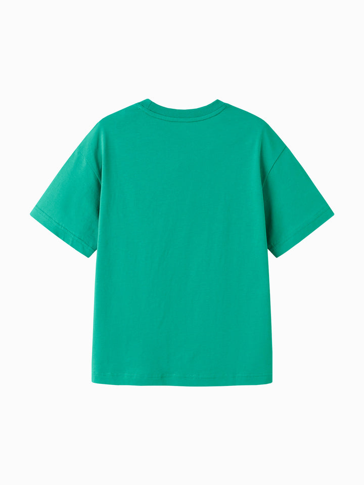 Turquoise Toddler Unisex Round V-Neck Short Sleeve T-Shirt