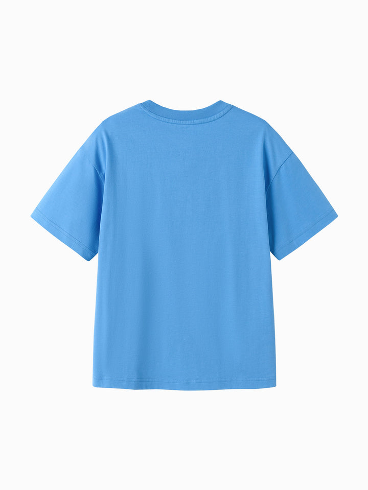 Ocean Blue Toddler Unisex Round V-Neck Short Sleeve T-Shirt