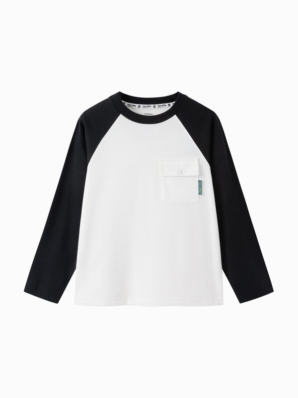 Boy Trend Scenarios White Black Hue Letter Long Sleeve T-Shirt