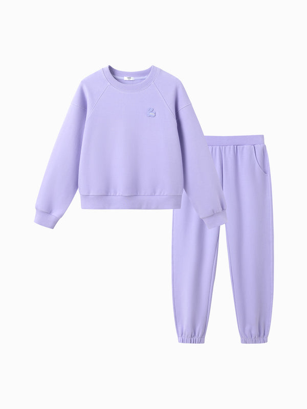 Ensemble à manches longues lapin violet pour fille