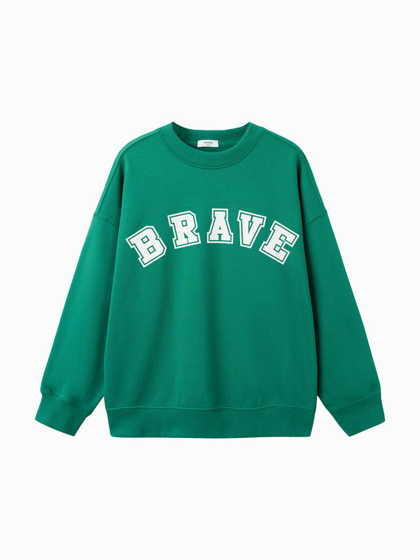 Sweat à capuche unisexe Daily Life Medium Green Letter