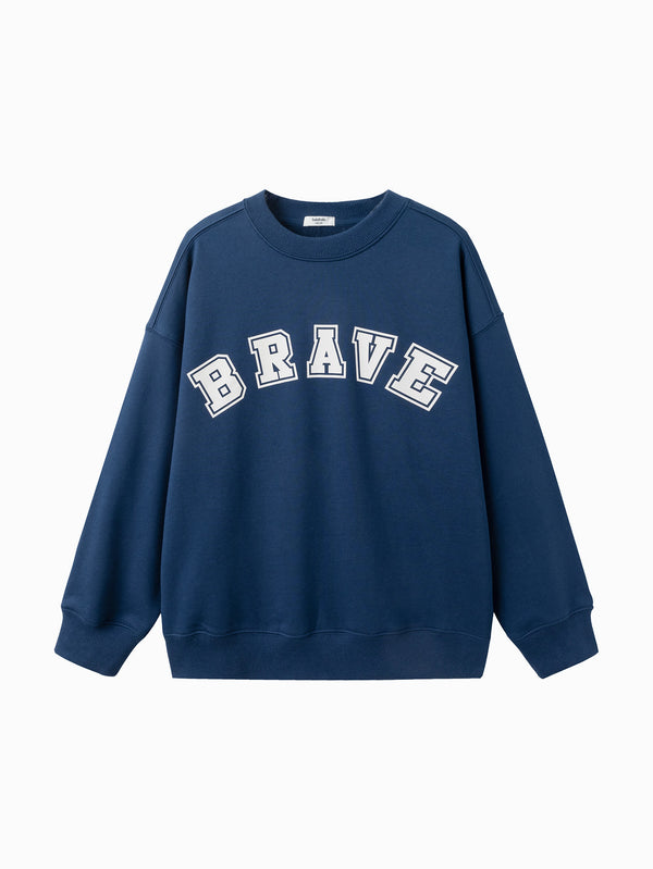 Unisex Daily Life Dark Blue Letter Hoody