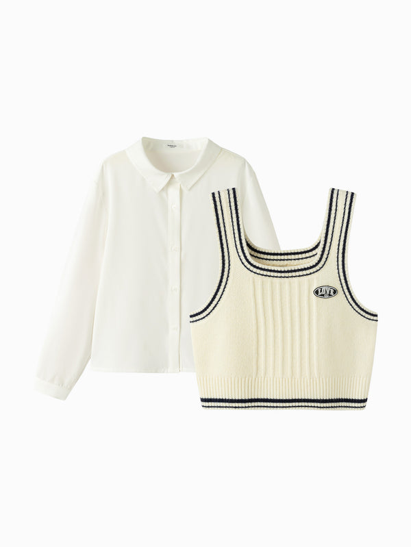 Balabala فتاة الأطفال قميص طويل الأكمام