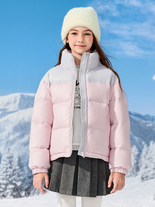 Balabala Girl Kids Down Jacket Warm（5--5℃/41-23°F）