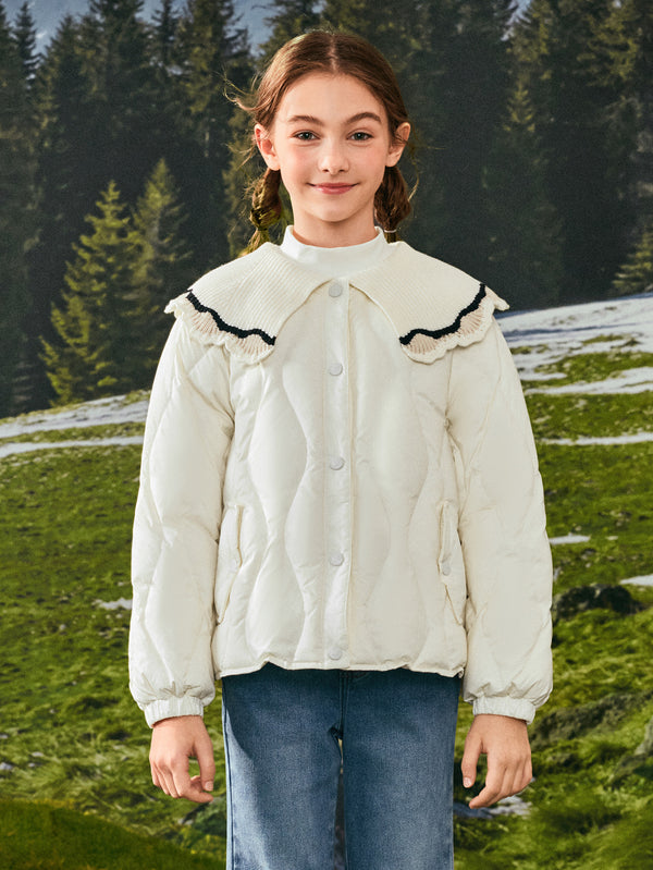Balabala Girl Kids Down Jacket Light-warmth（15-5℃/59-41°F）