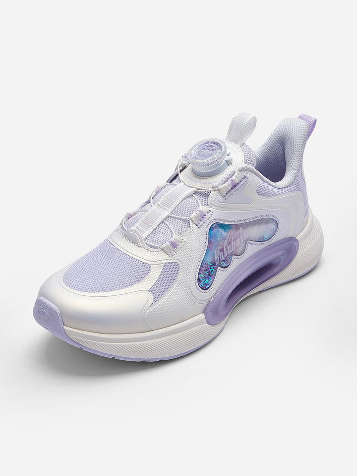 White Purple Sports Shoes