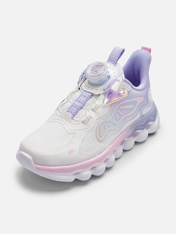 White Purple Sports Shoes