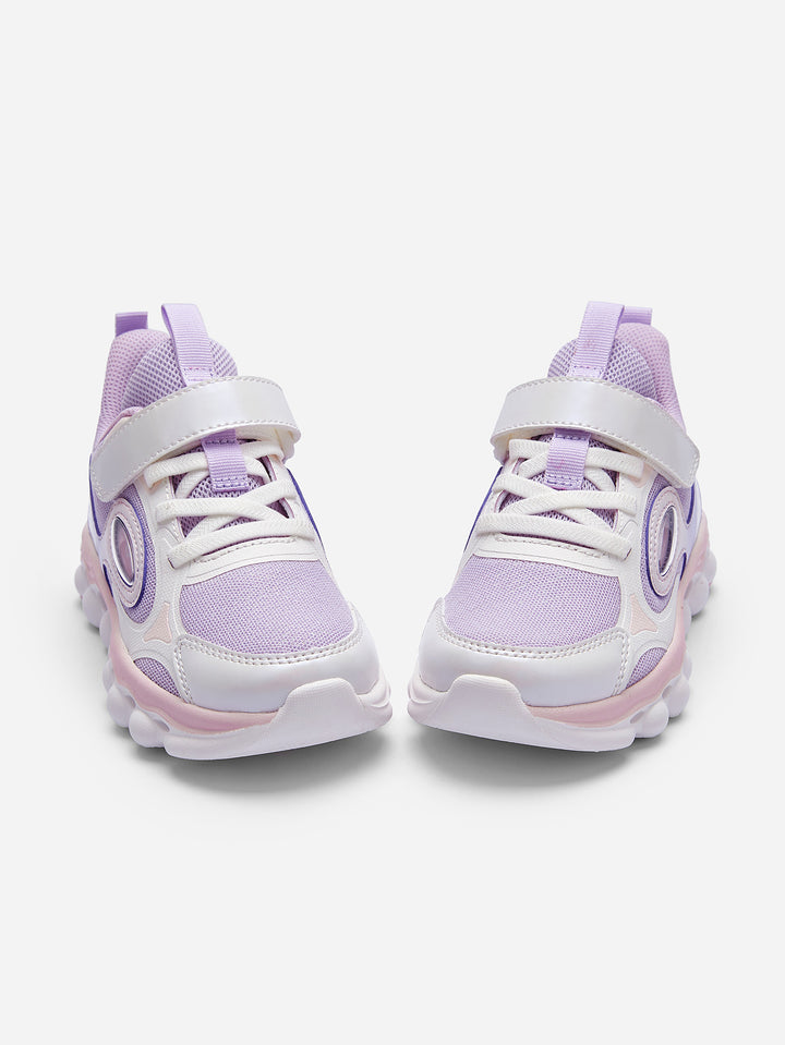 White Purple Sports Shoes