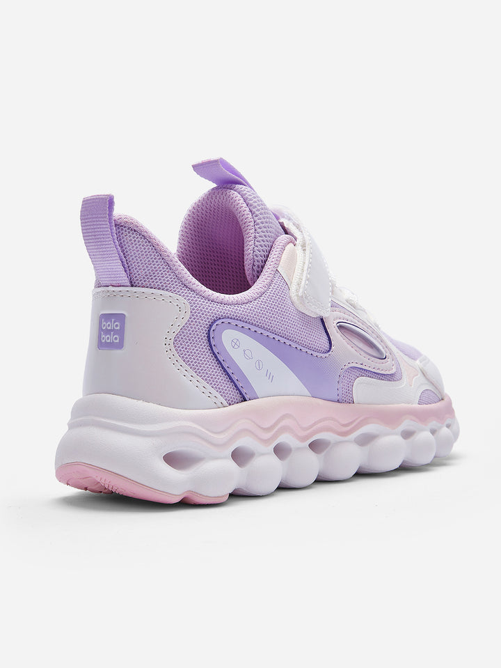 White Purple Sports Shoes