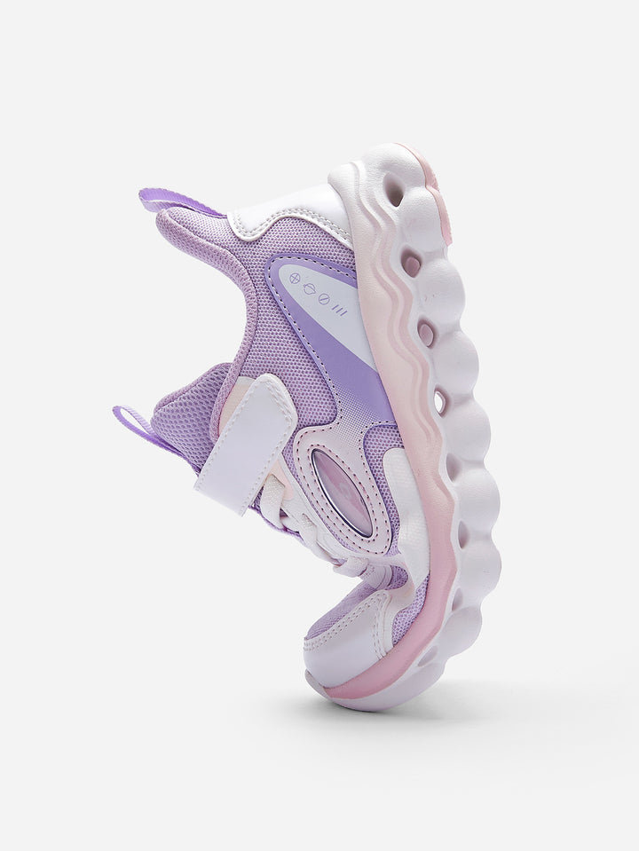 White Purple Sports Shoes