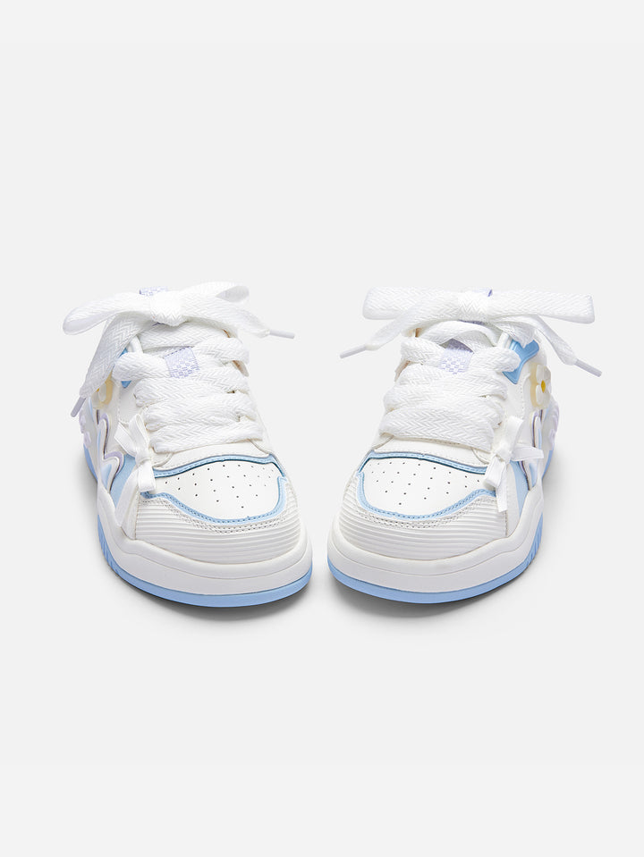 White Blue Casual Shoes