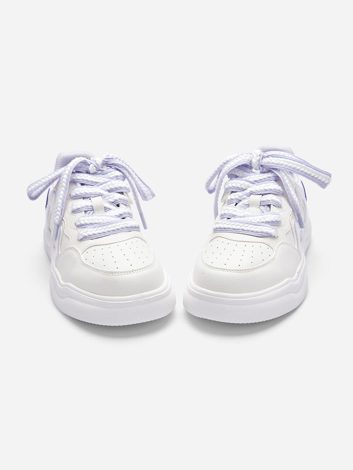 White Purple Casual Shoes