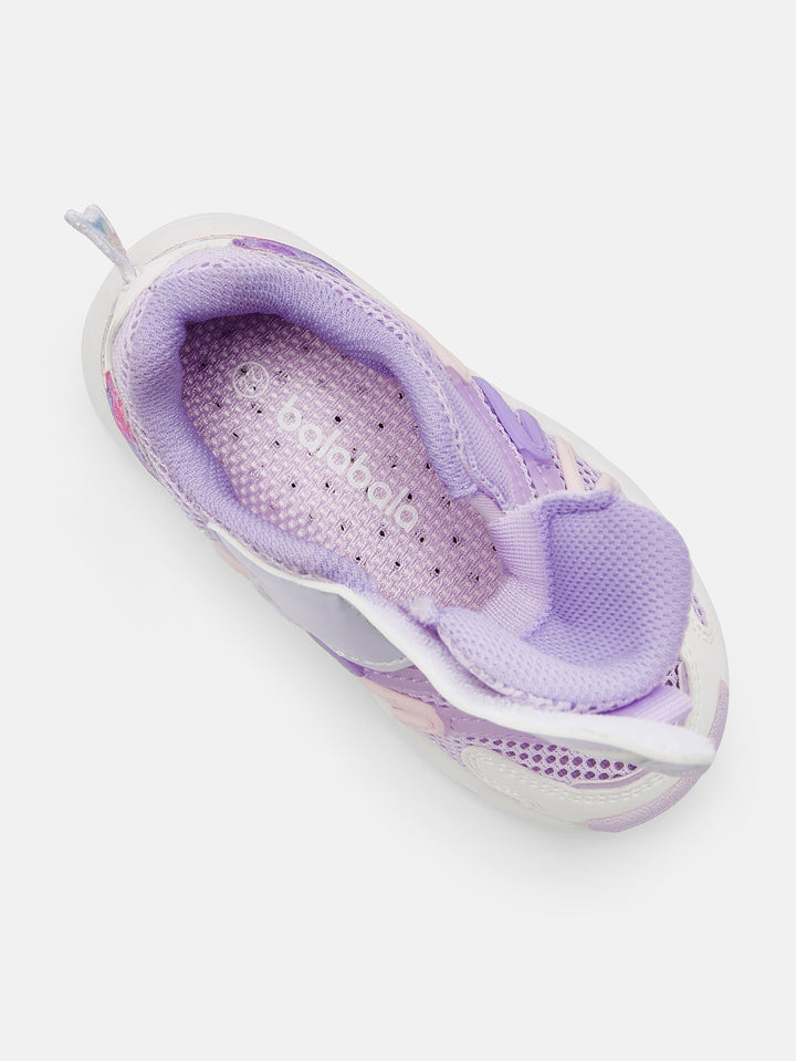 Pink Purple Baby Girl Lightweight Running Shoes