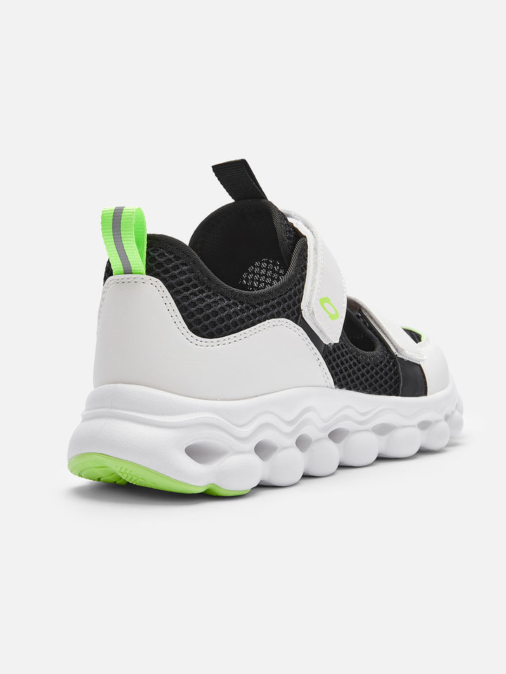 White Black Toddler Boy Light Running Shoes