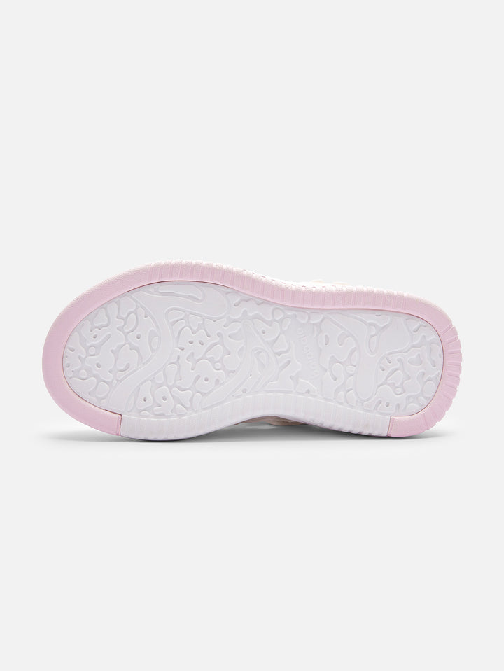 Melange White Toddler Girl Sneakers