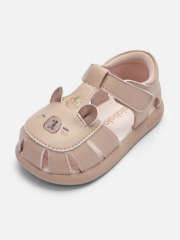 Light Camel Gray Baby Boy Sandals