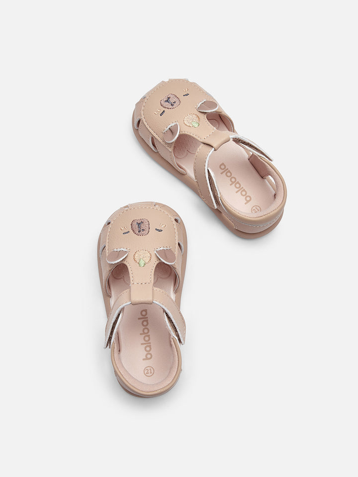 Light Camel Gray Baby Boy Sandals