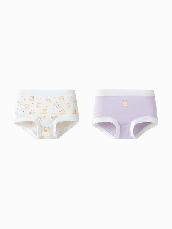 White Purple Underpants