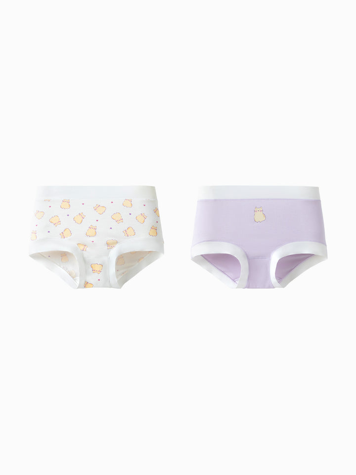 White Purple Underpants