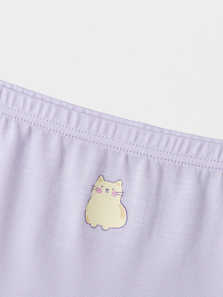 White Purple Underpants