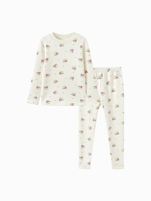 طقم لباس علوي وسروال ضيق بأكمام طويلة للأطفال من Balabala Girl