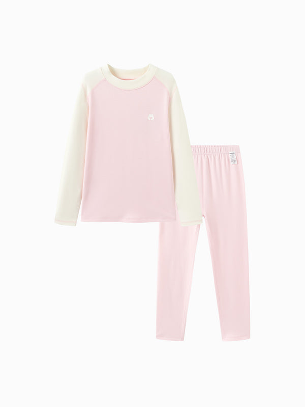 Balabala Girl Kids Warm Long Sleeve Top & Leggings Set