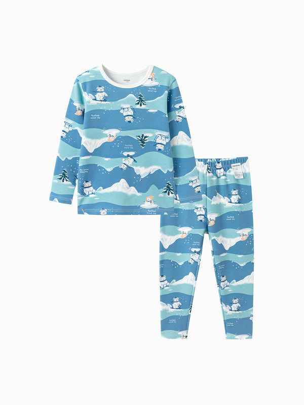Balabala Boy Toddler varm langærmet top & leggings sæt