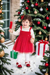 balabala Baby Girl 100% Cotton Shining Dots Woolen Dress 0-3 Years