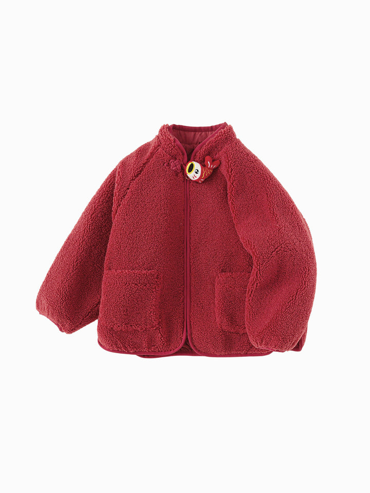 Wine Red Cotton Coat