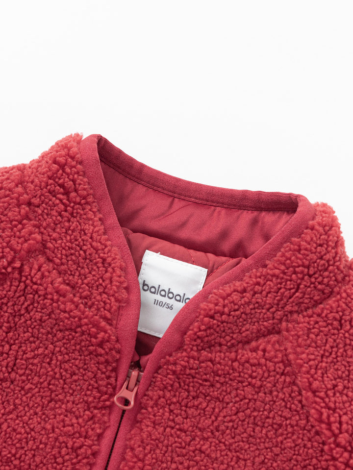 Wine Red Cotton Coat