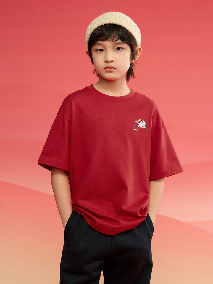 Chinese Red Short Sleeve T-Shirt