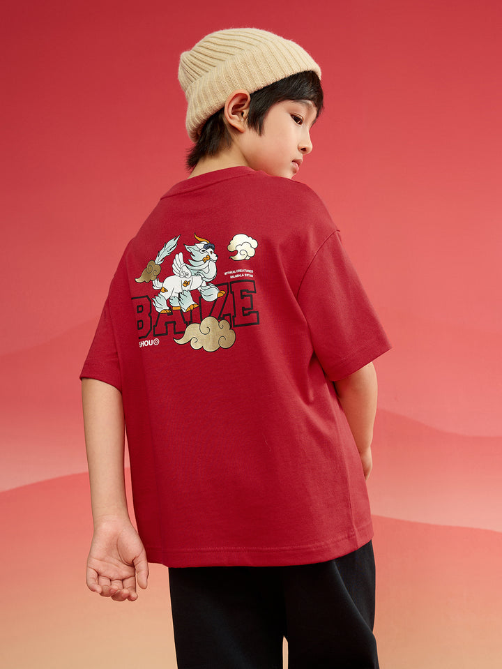 Chinese Red Short Sleeve T-Shirt